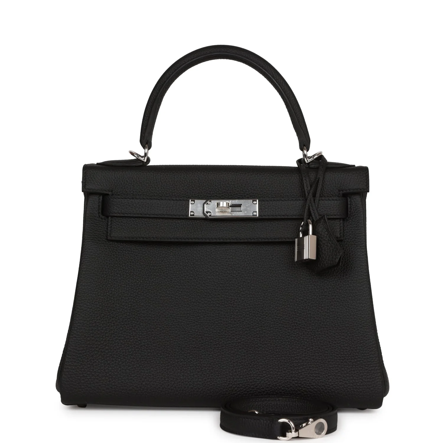 Kelly Retourne 28 Black Togo Palladium Hardware