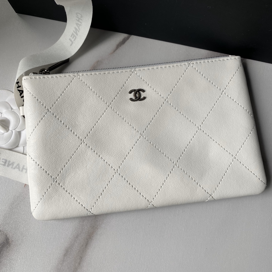 CHANEL Shopping Bag White- AS4856