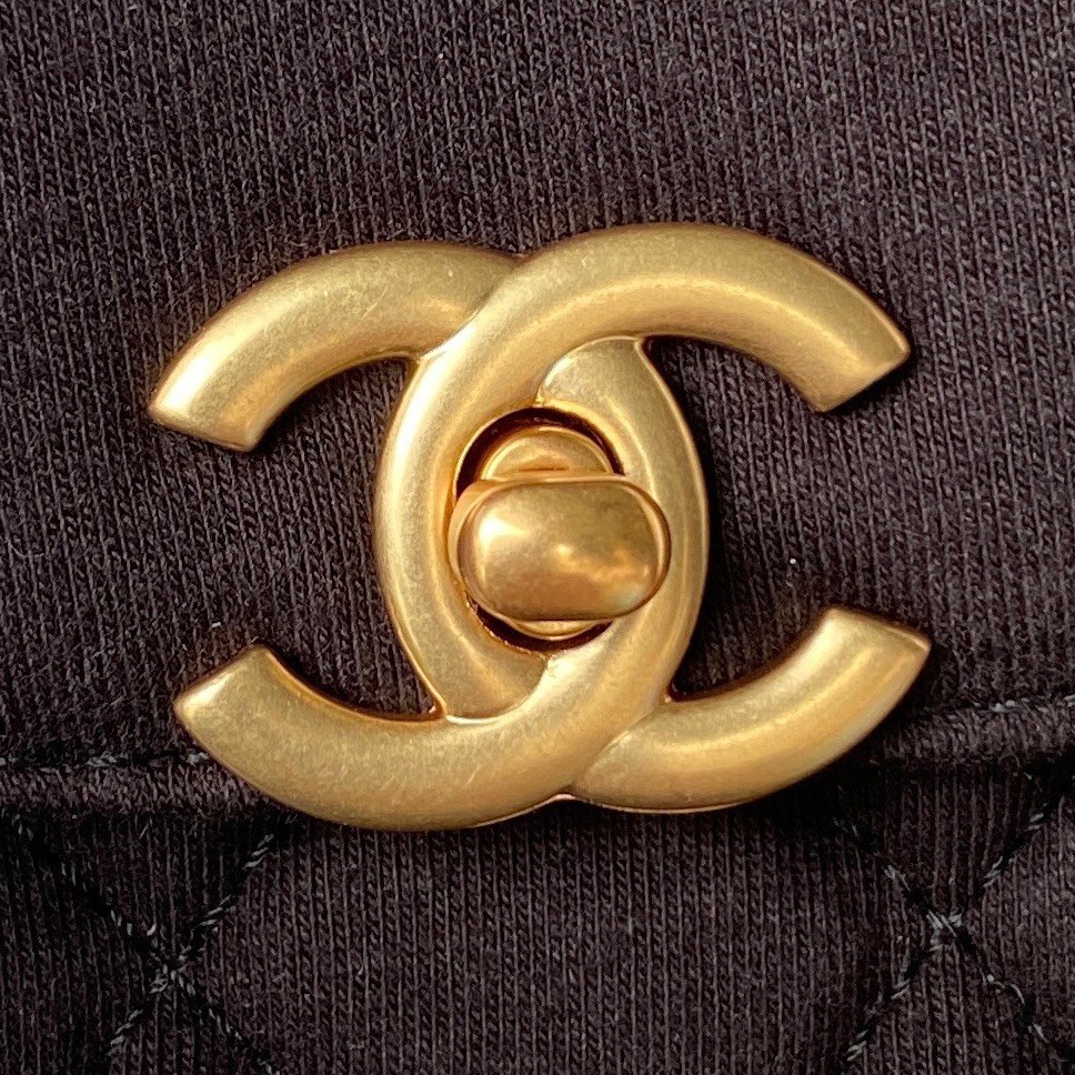 CHANEL Mini Shopping Bag kelly Black velvet- AS4416