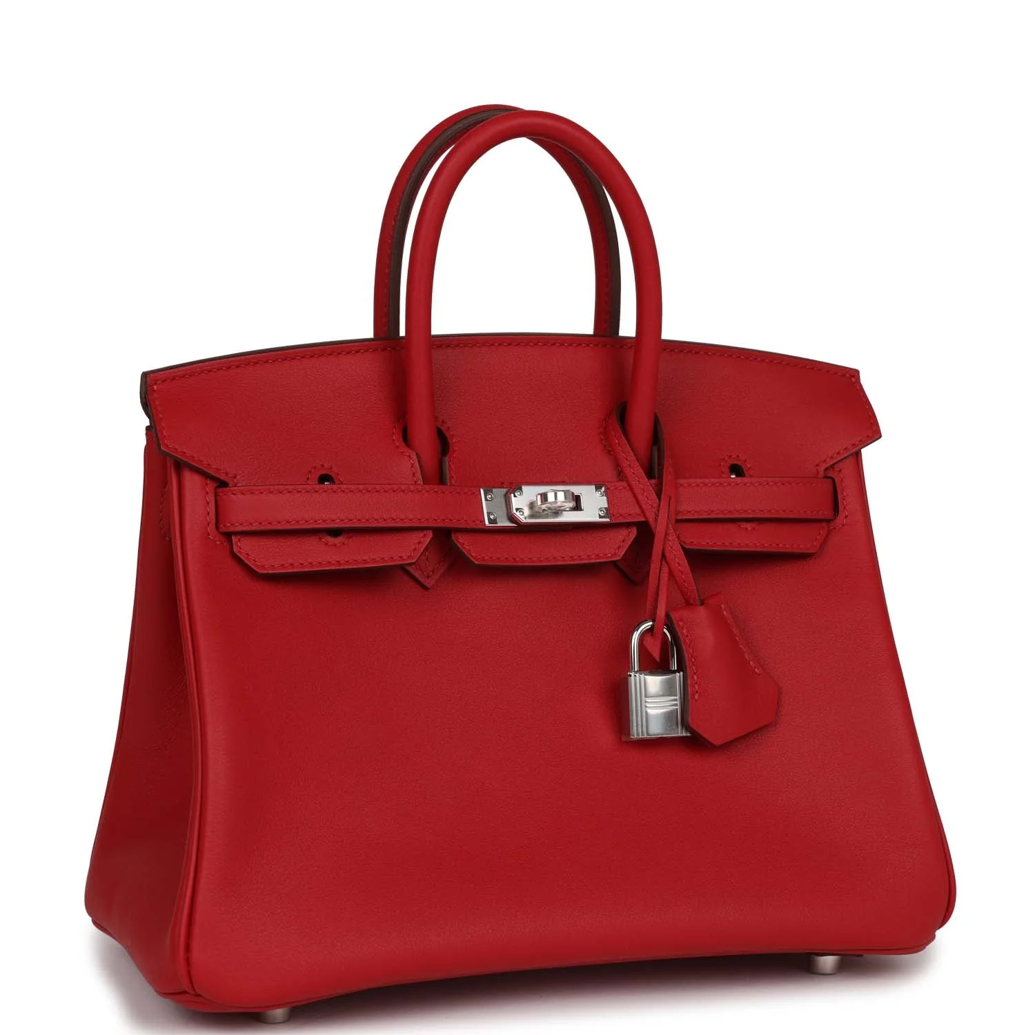 Birkin 25 Rouge Piment Swift Palladium Hardware