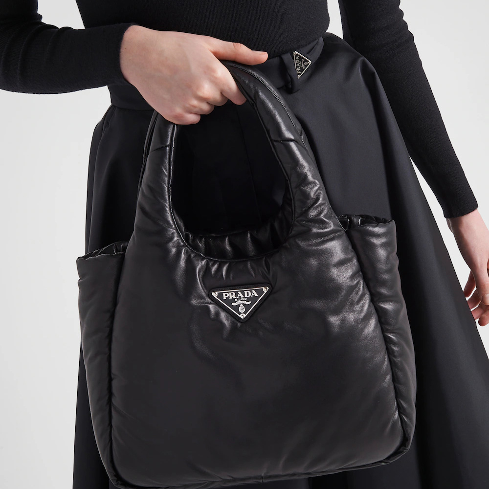 Medium padded  Soft nappa leather bag