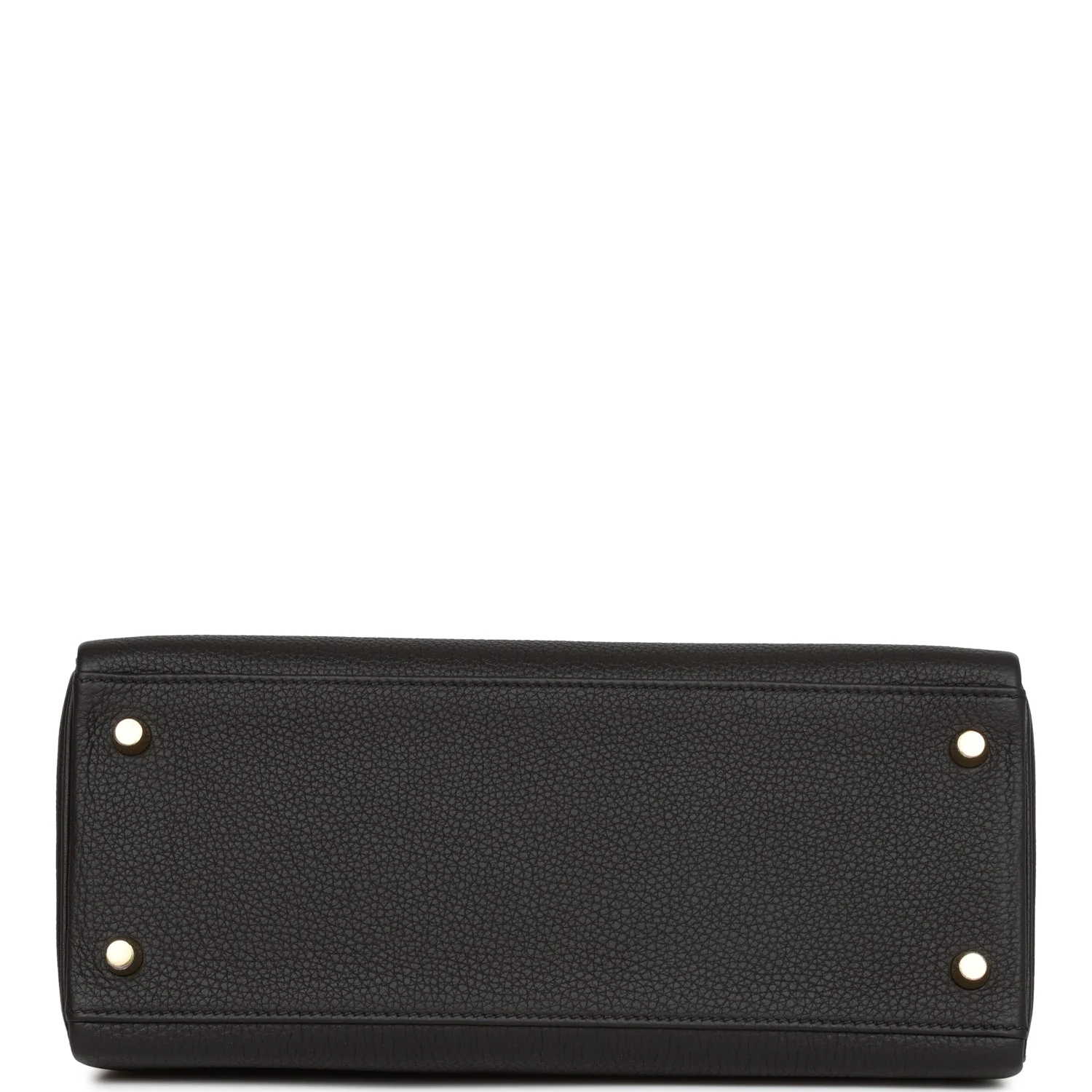 Kelly Retourne 28 Black Togo Gold Hardware