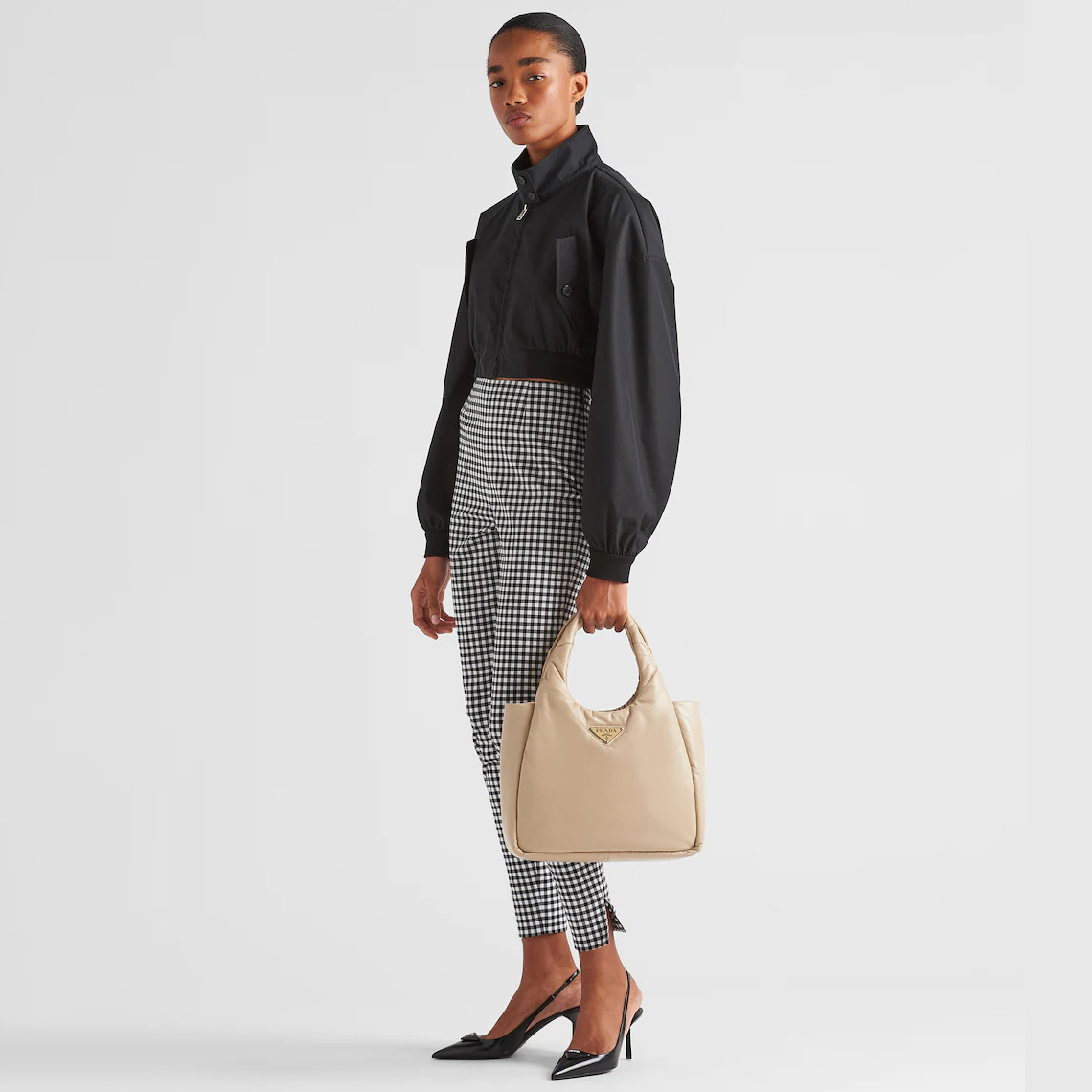 Medium padded  Soft nappa leather bag