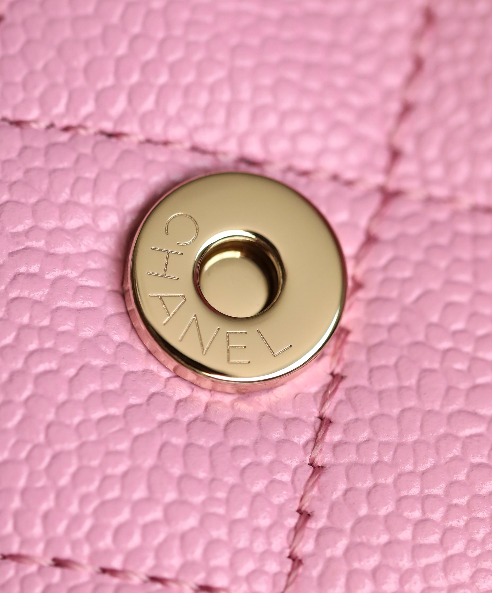 CHANEL Backpacks Grained Calfskin & Gold-Tone Metal Light Pink -AS3787