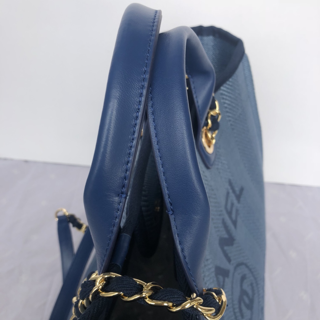 CHANEL Medium Tote Blue2- A66941