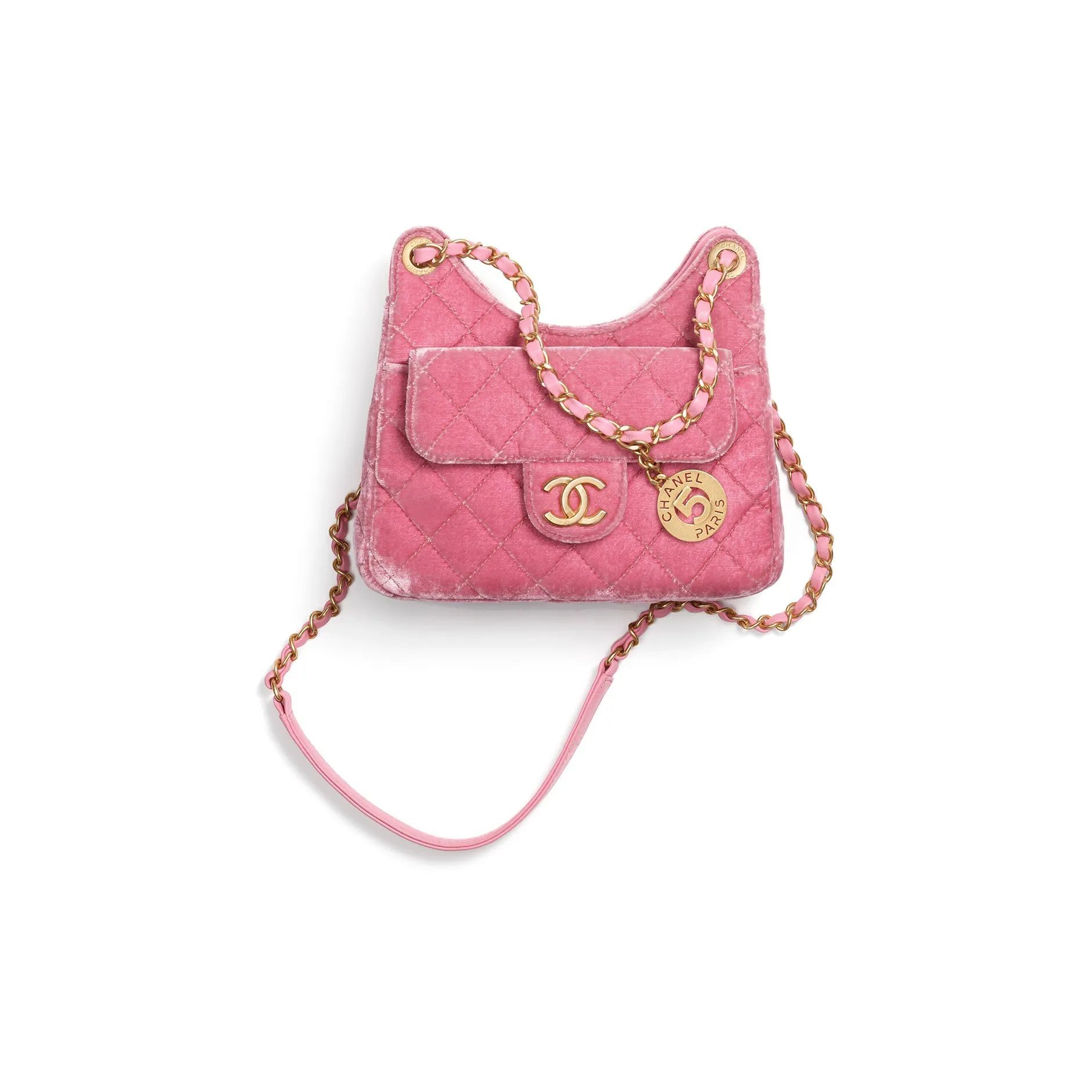 CHANEL Hobo Handbag Red Bean-AS4322