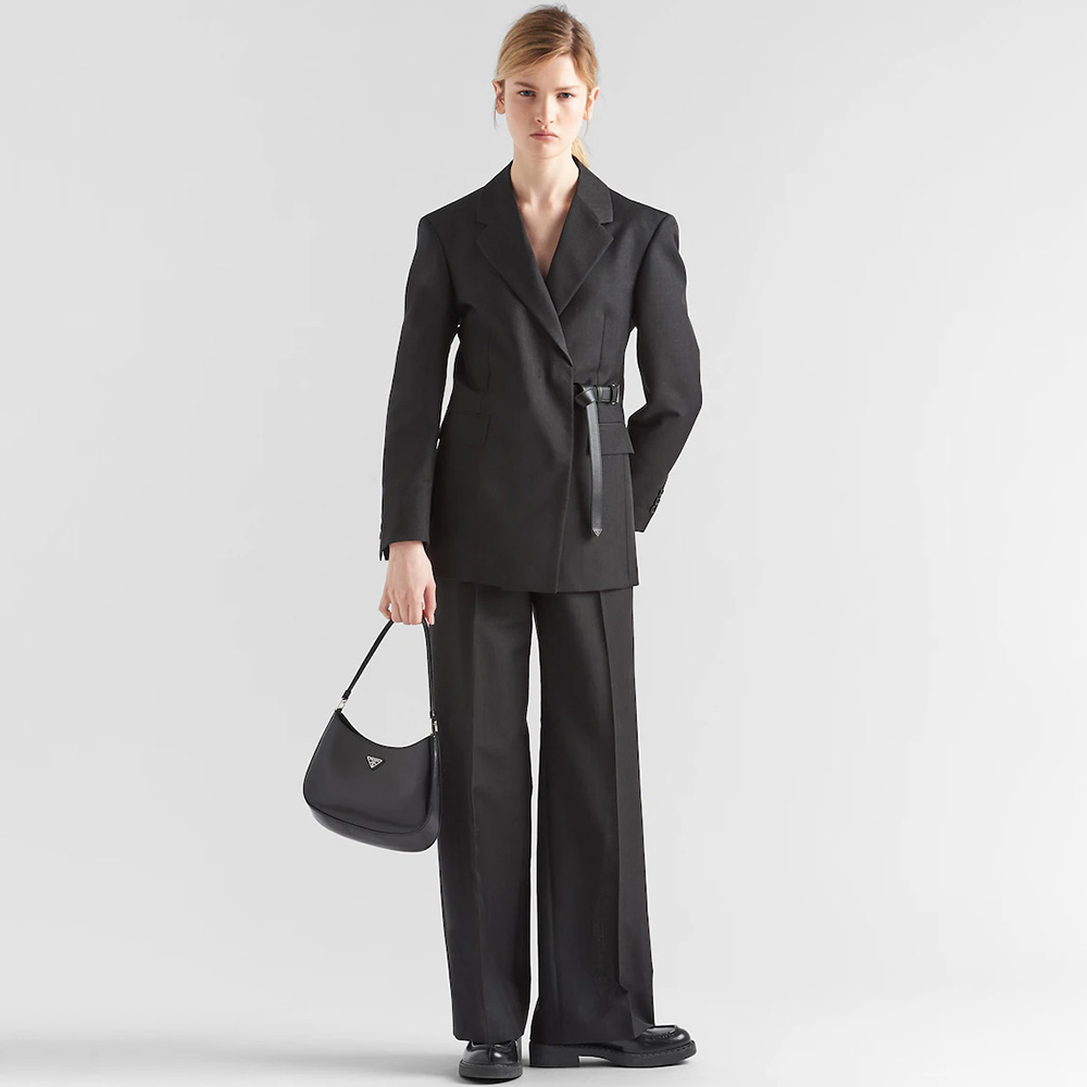 Cleo brushed leather shoulder bag