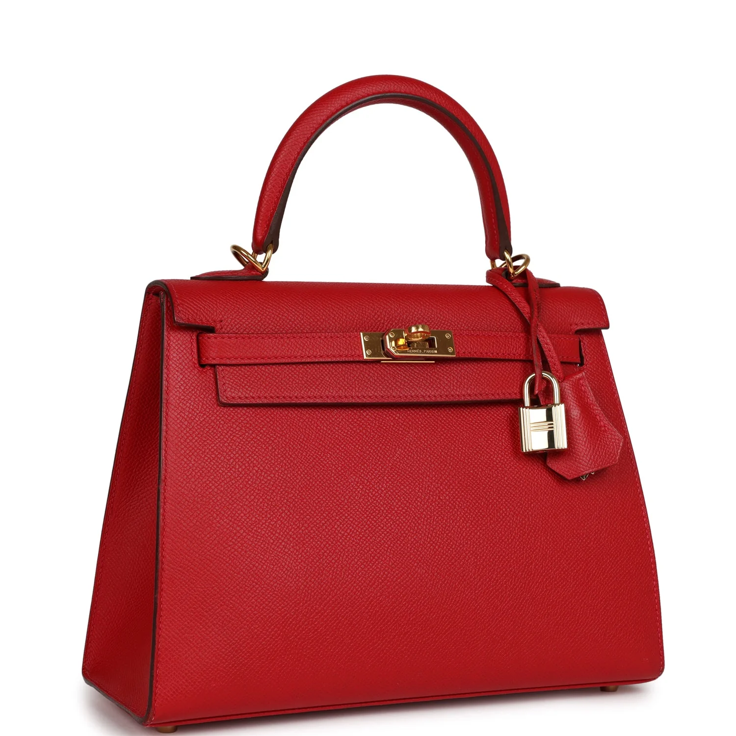 Kelly Sellier 25 Rouge Casaque Epsom Gold Hardware