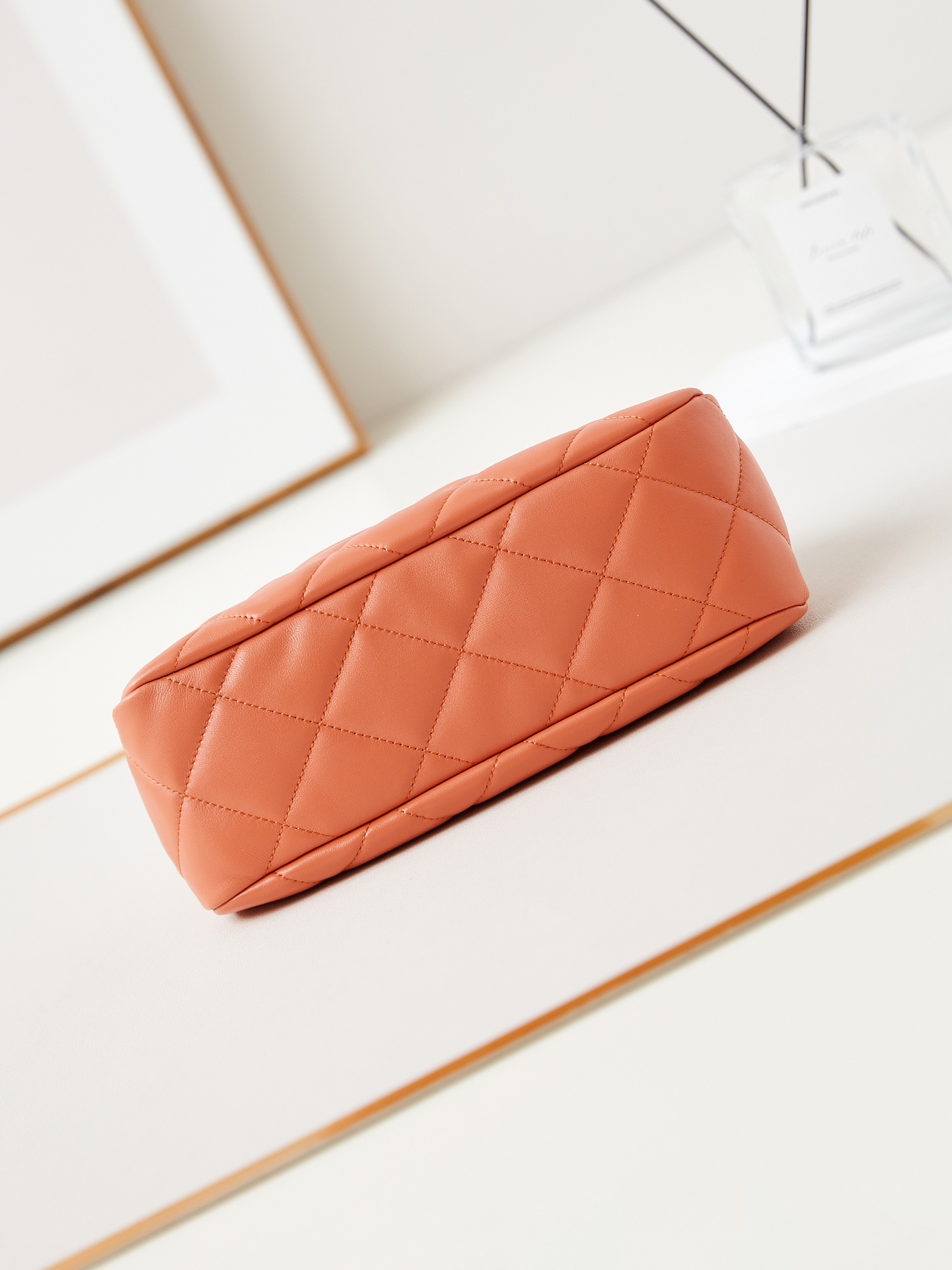 CHANEL Clutch Bag Orange-AS4717