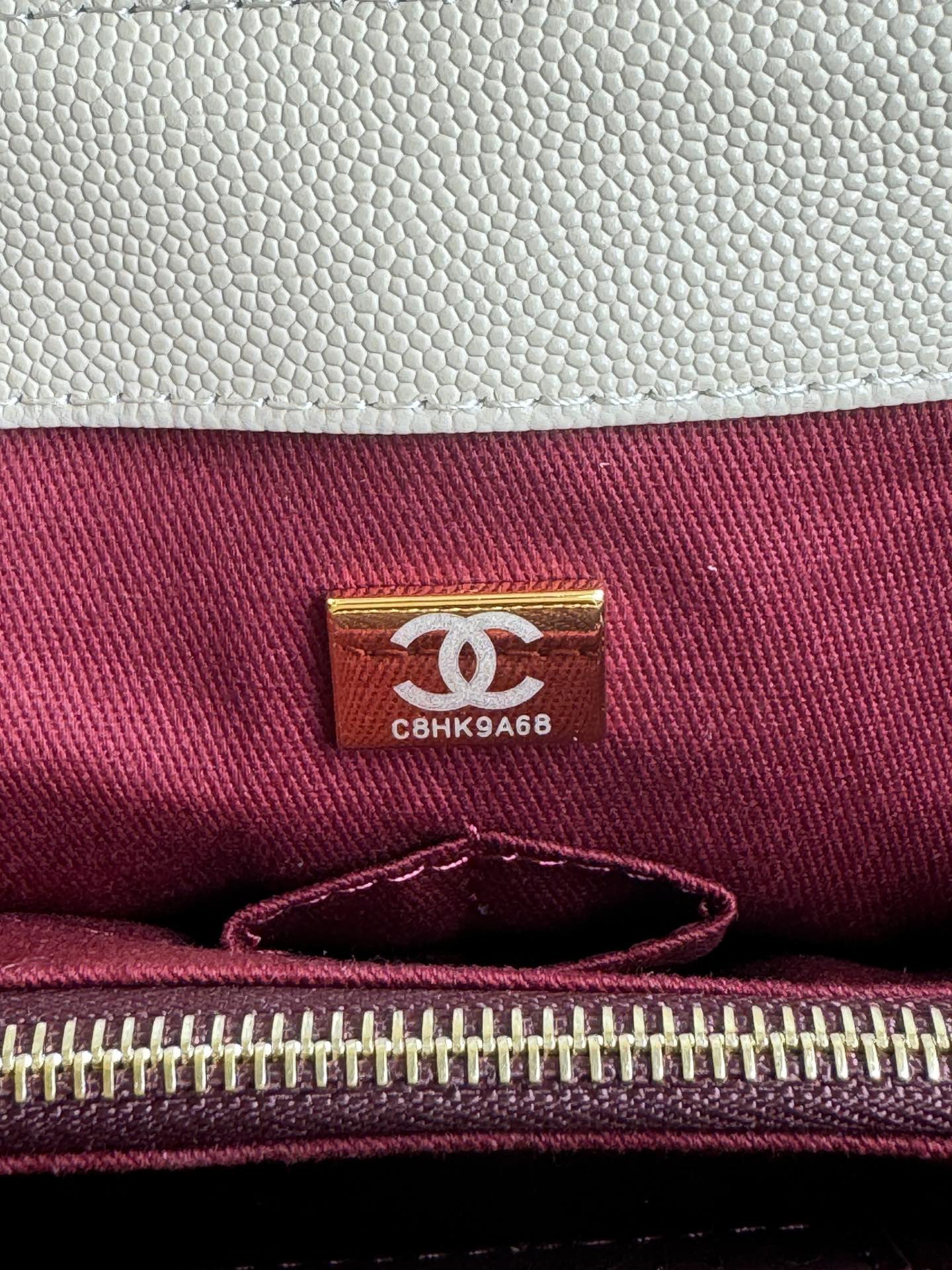 CHANEL Large Flap Bag With Top Handle ﻿Apricot-A92991