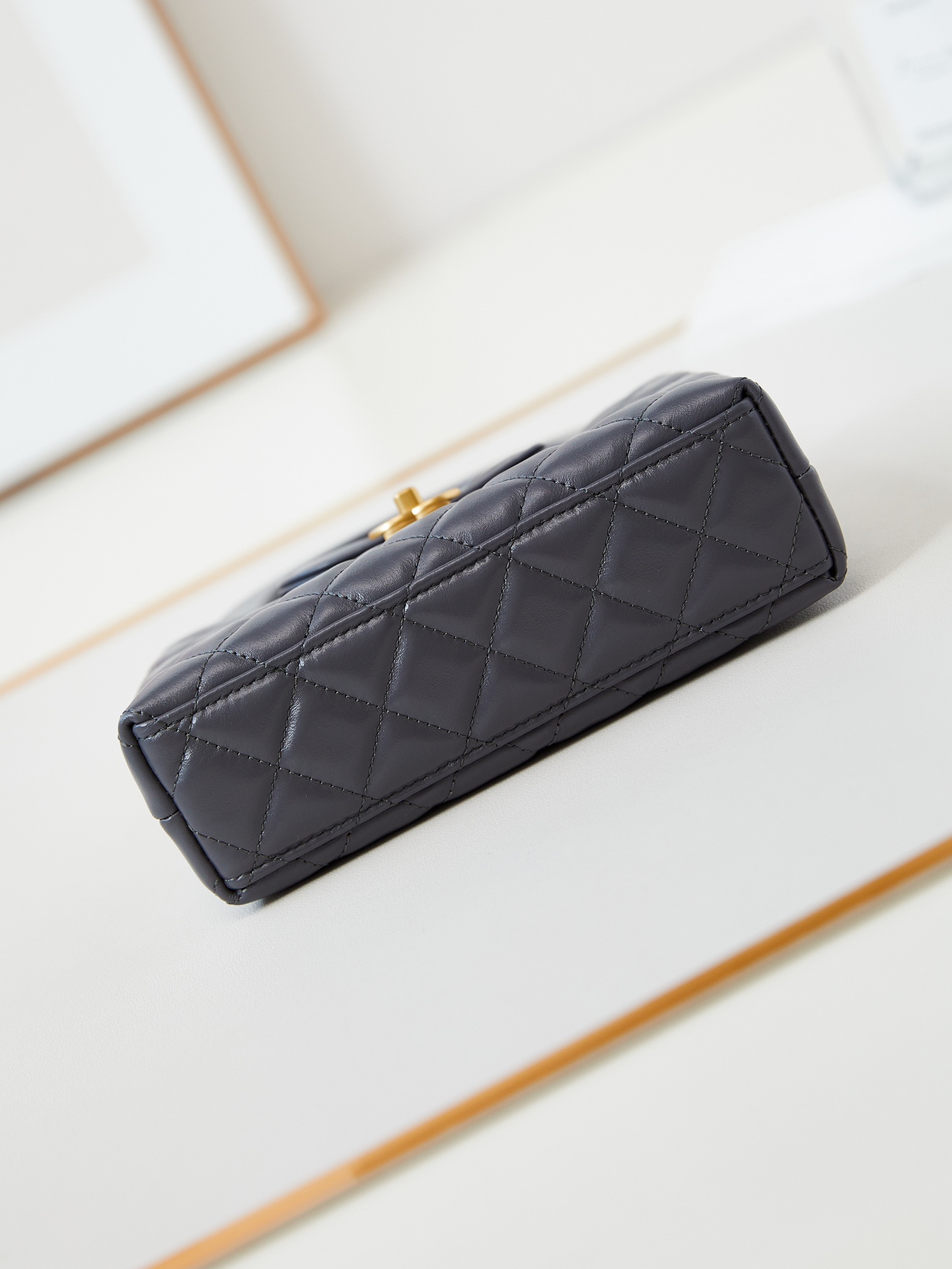 CHANEL Mini Shopping Bag kelly Grey - AS4416