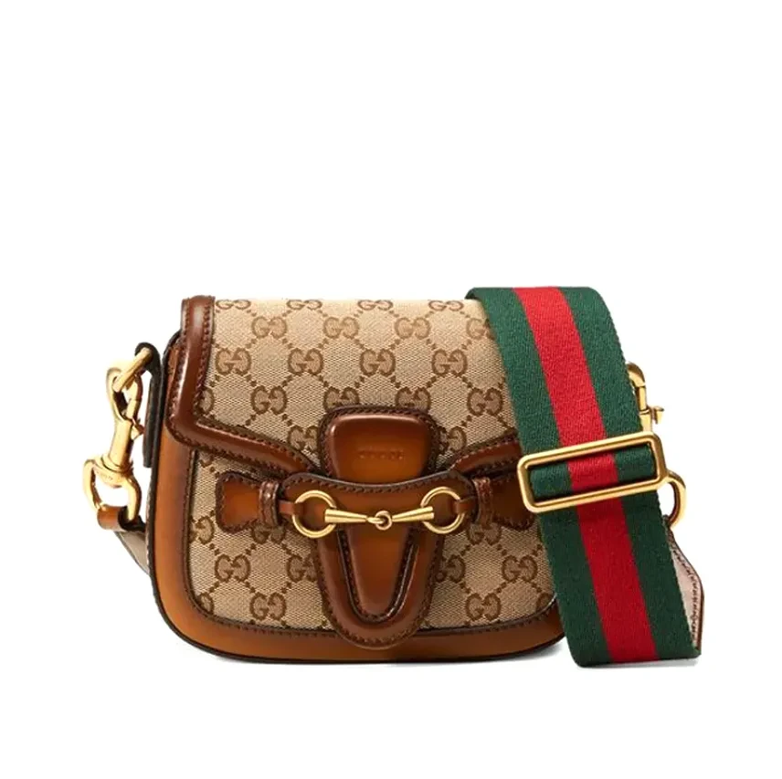 Ebony GG Lady Web Shoulder Bag