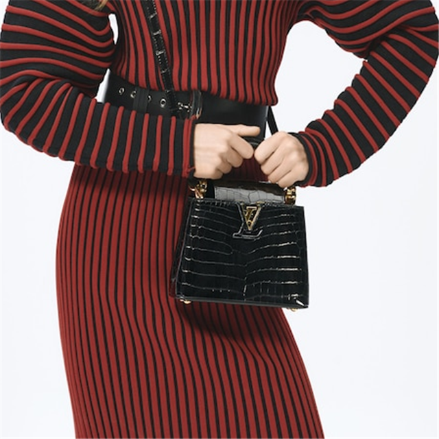 Crocodilian Leather-Capucines N93163