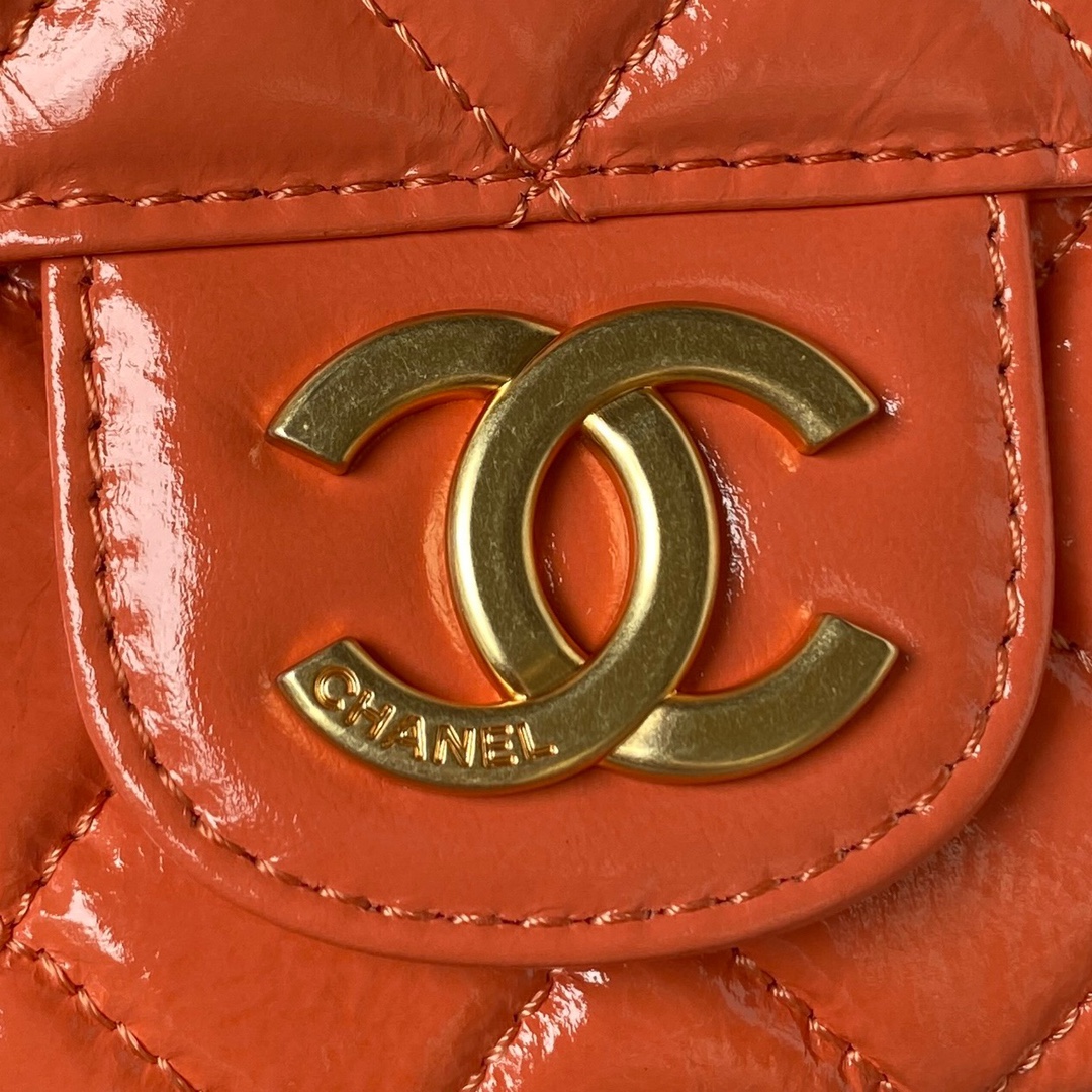 CHANEL Hobo Handbag Khaki-AS4322