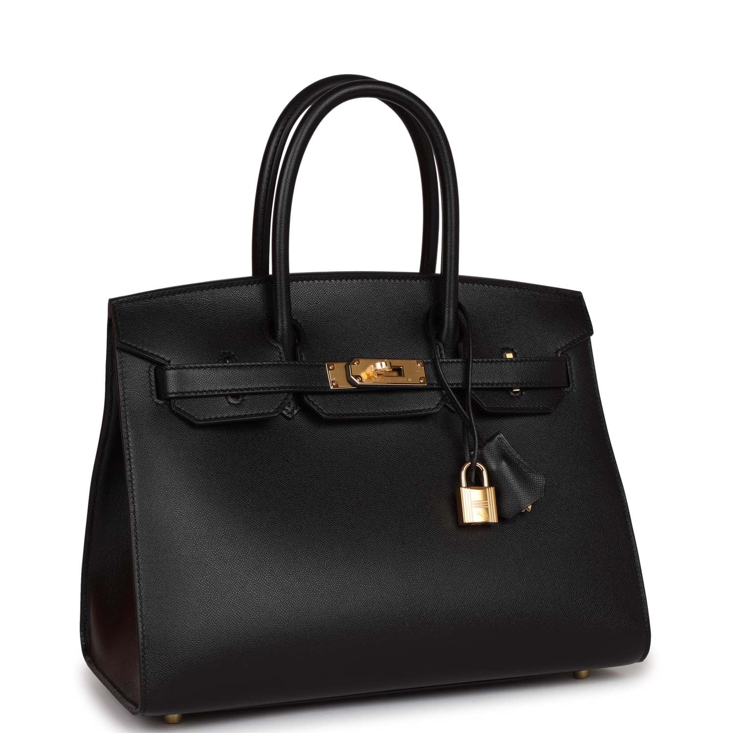 Birkin Sellier 30 Black Madame Gold Hardware
