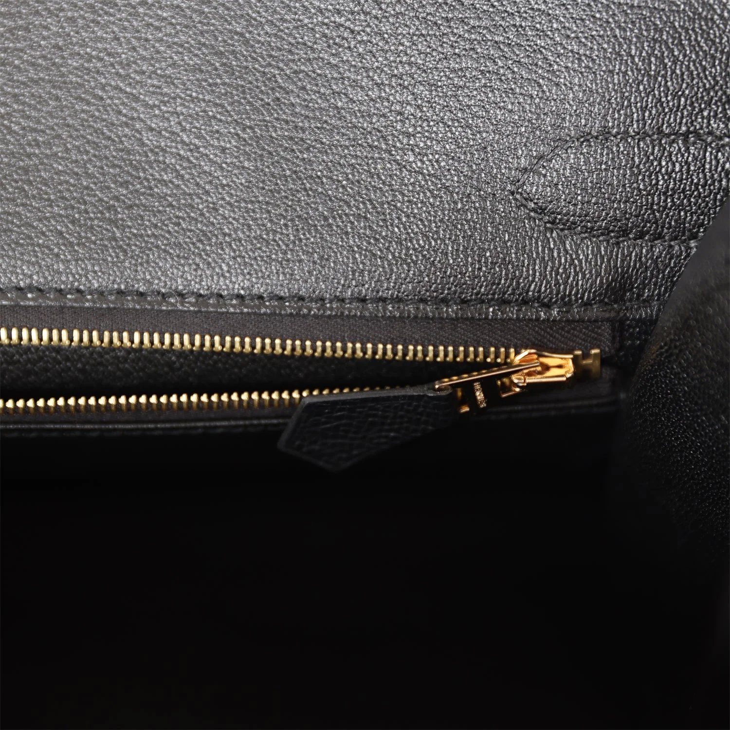 Birkin Sellier 30 Black Epsom Gold Hardware