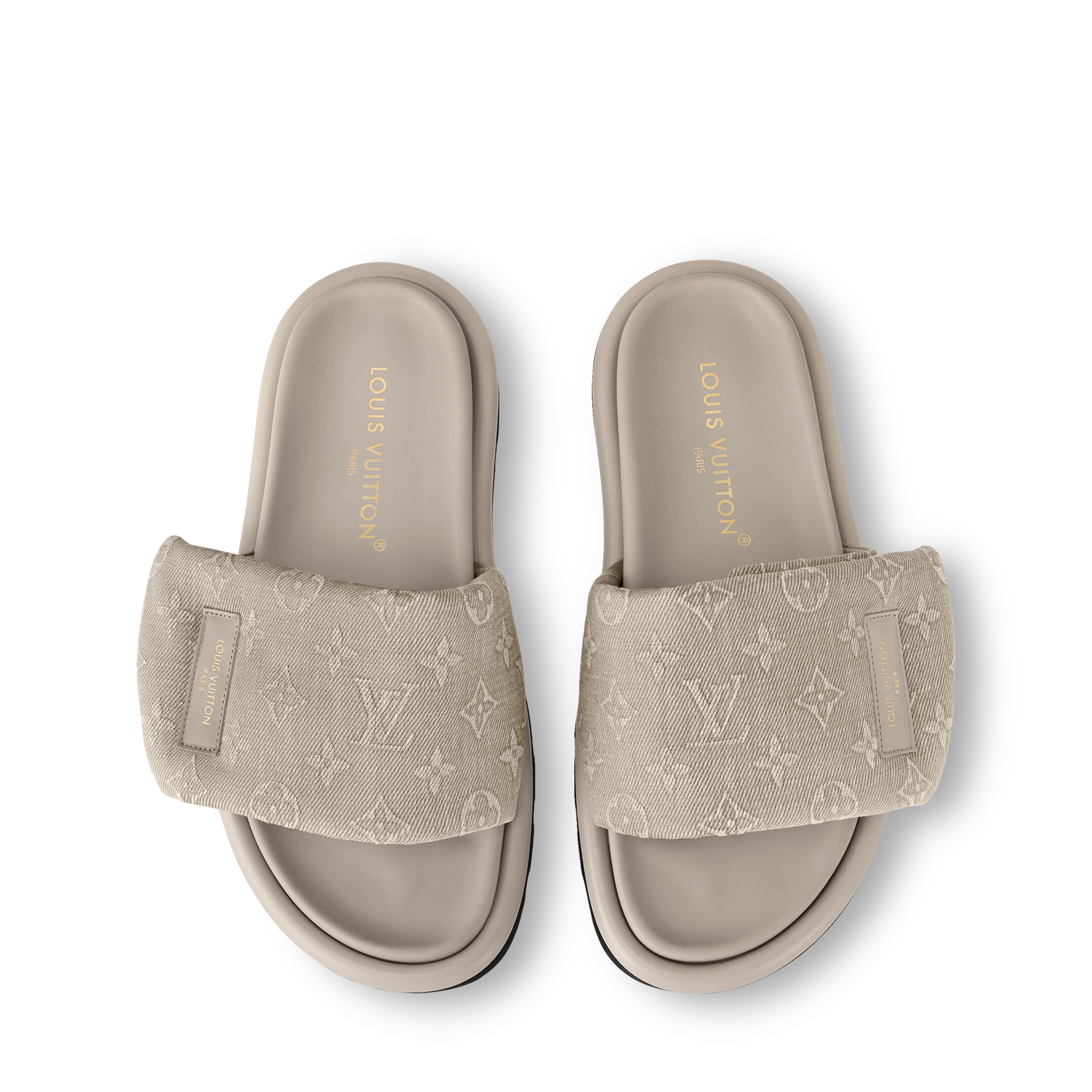 Louis Vuitton 1ACJ01 Pool Pillow Flat Comfort Mule Beige