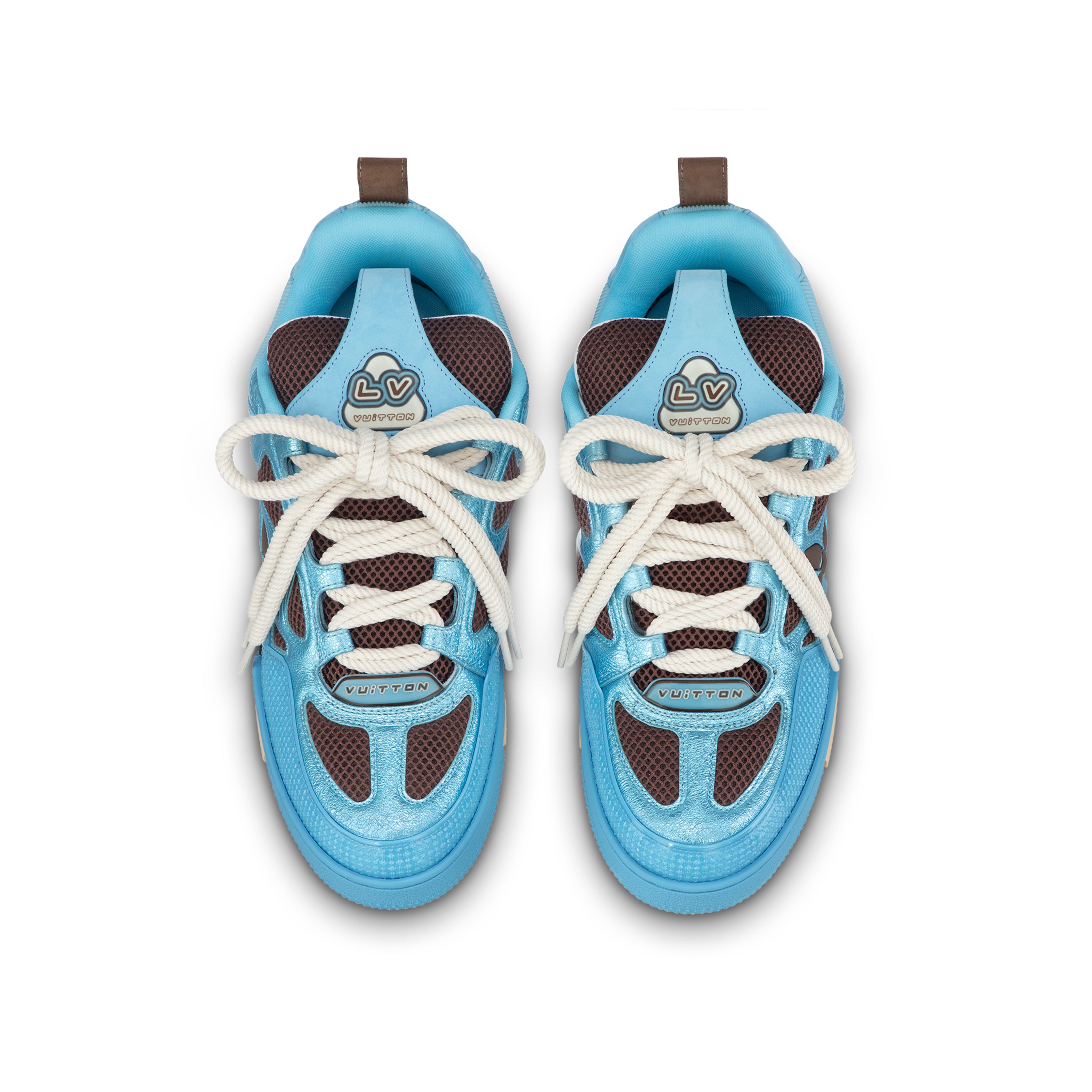 Louis Vuitton LV Skate Sneaker Since 54 Monogram Flowers Blue 1ABMIC