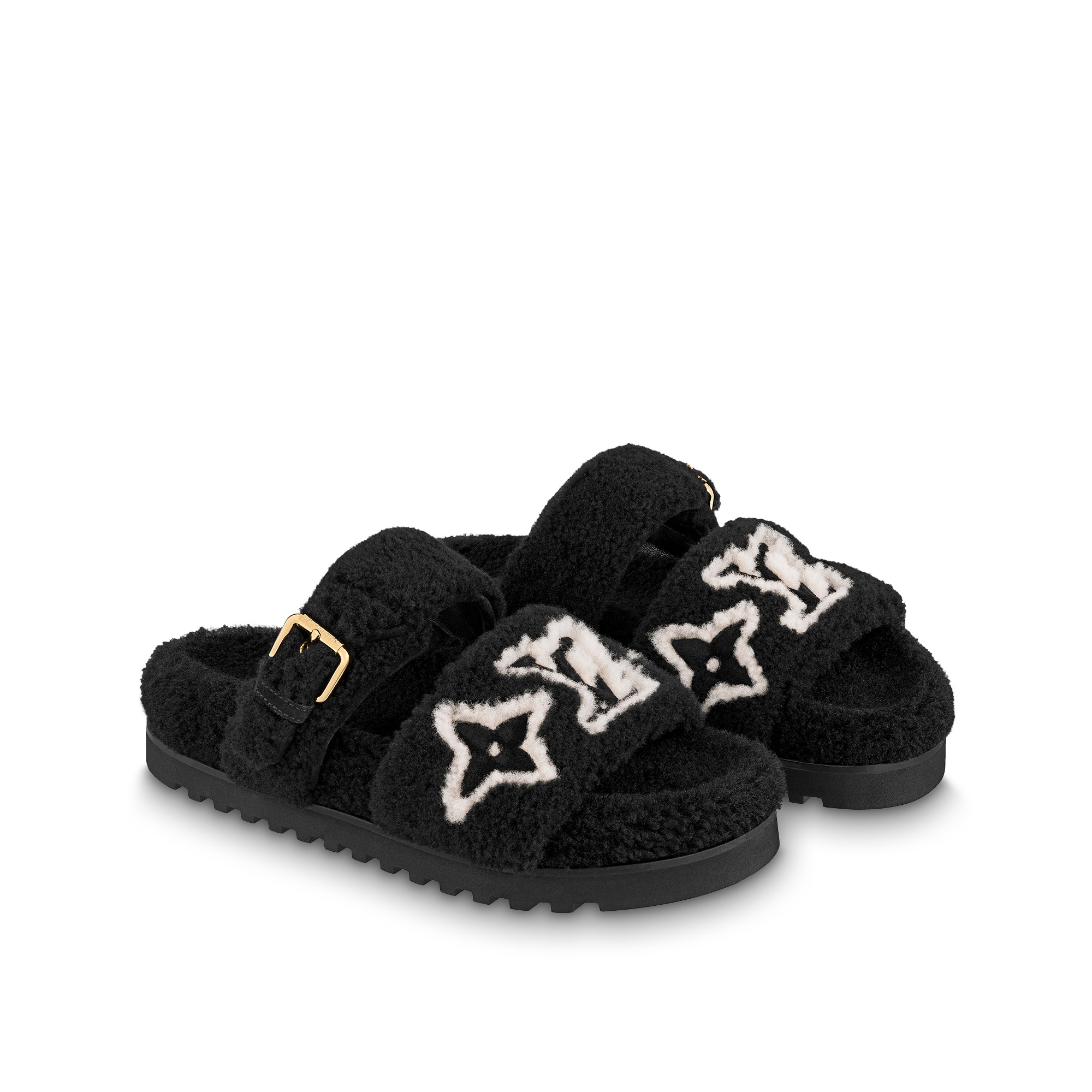 Louis Vuitton Paseo Flat Comfort Mules Black 1AACR9