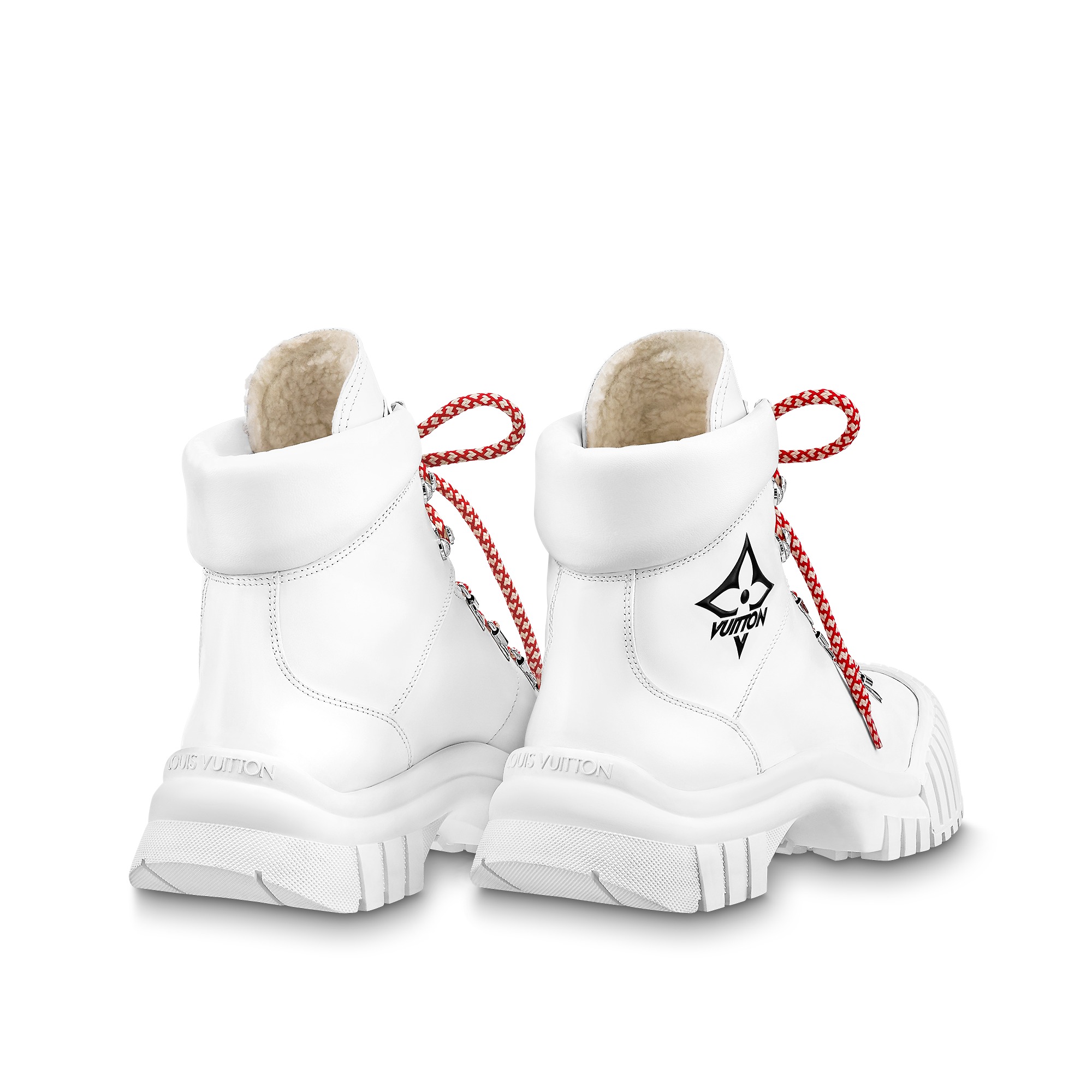 Louis Vuitton LV Ruby Flat Ranger Boot White 1AAM1U