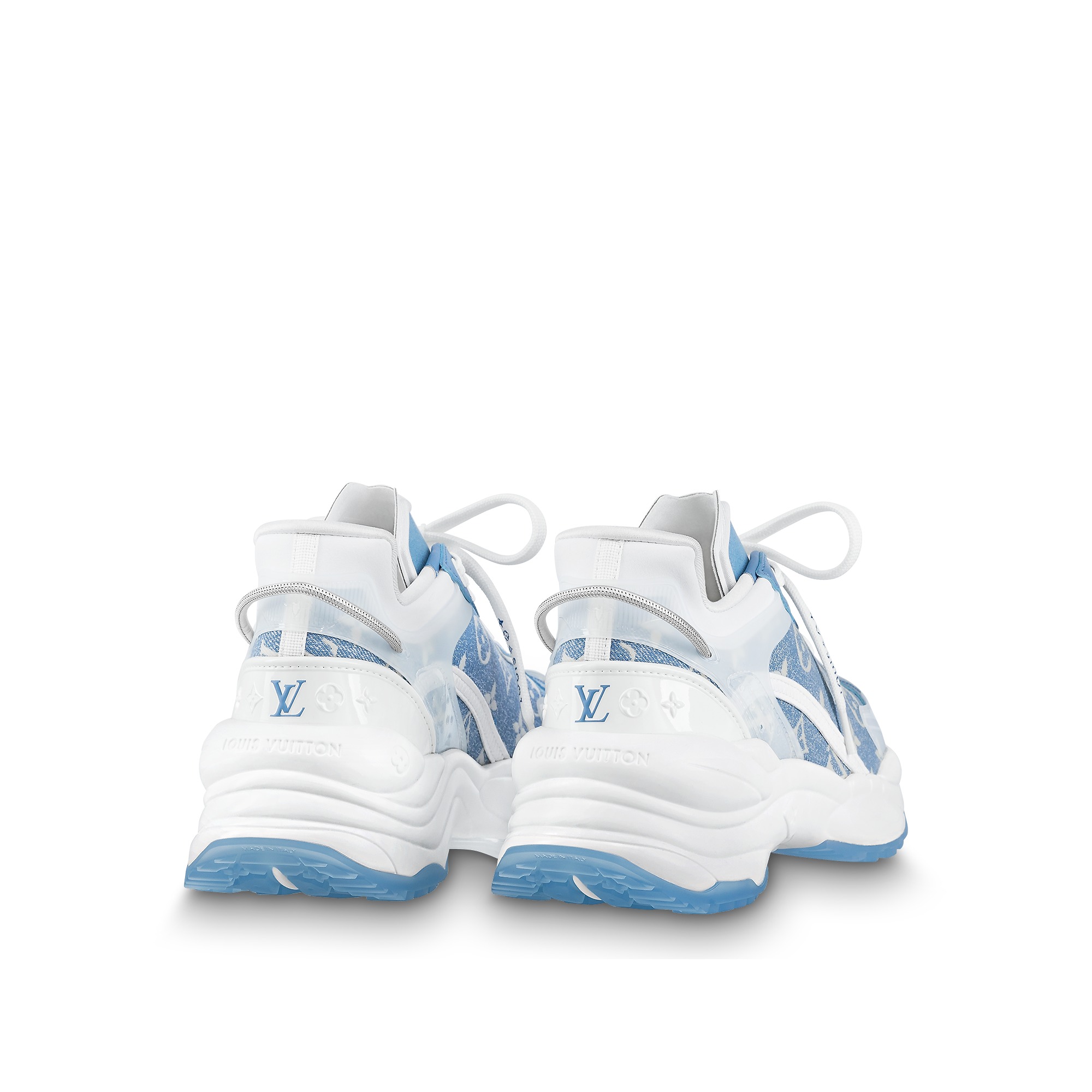 Louis Vuitton LV Run 55 Sneaker Monogram denim Blue 1AB39N