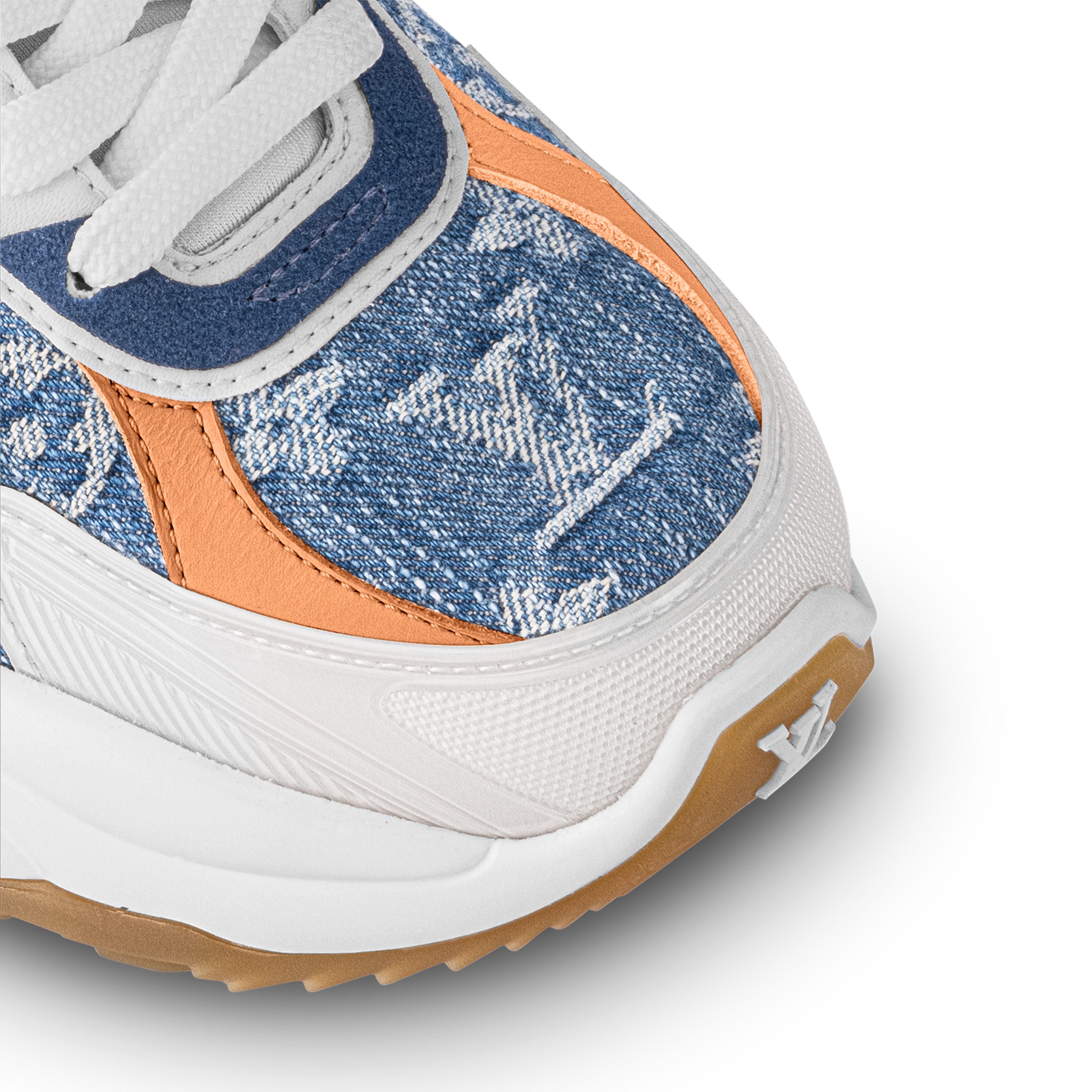 Louis Vuitton LV Run 55 Sneaker Monogram Denim Blue 1ACHTV