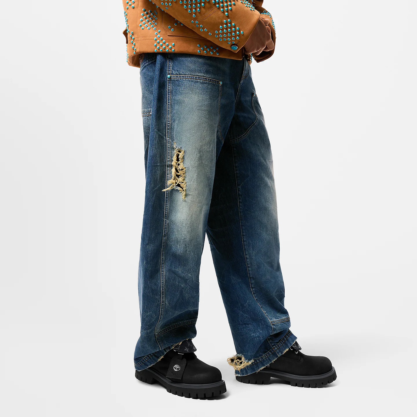 Louis Vuitton 1AD75B LV x Timberland Ankle Boot