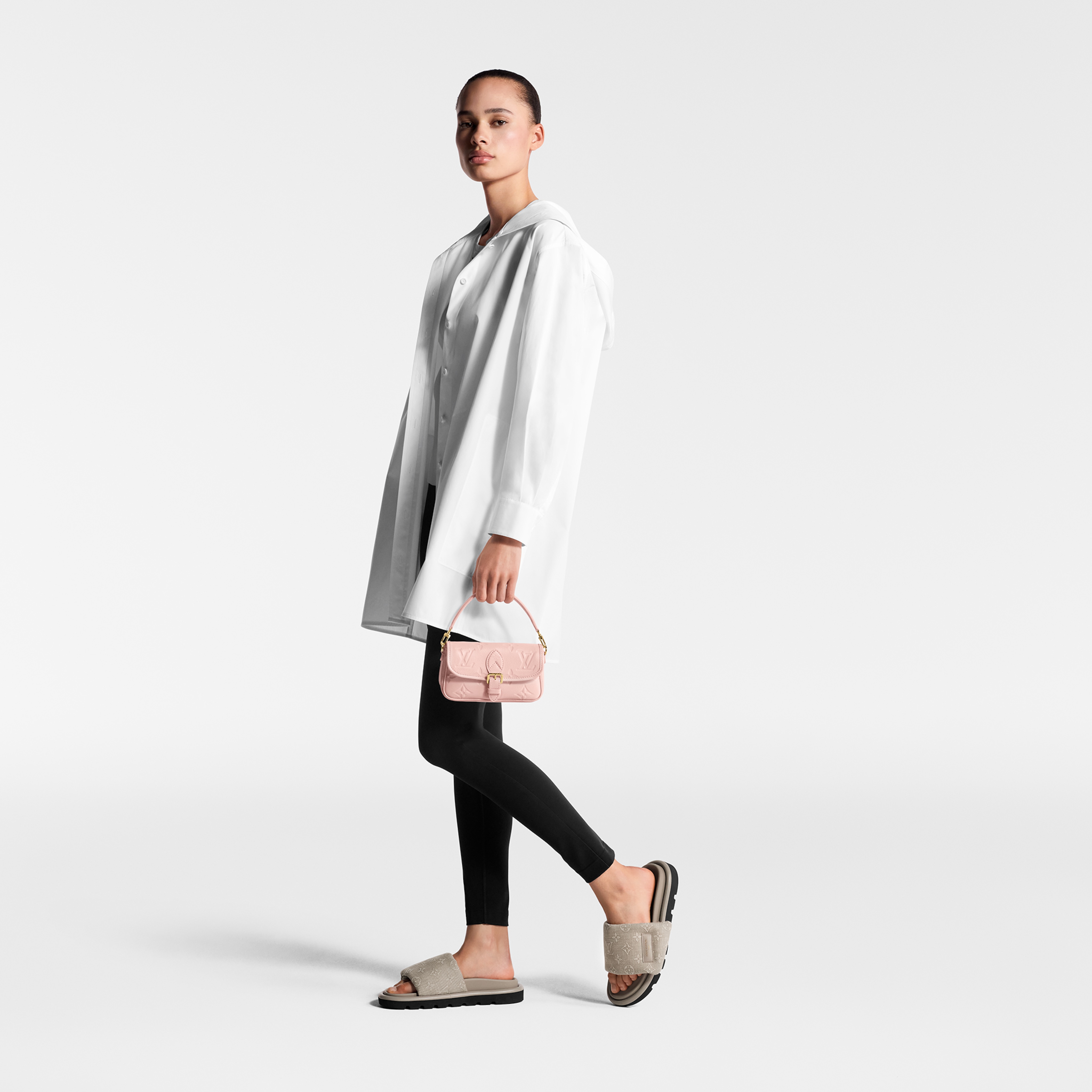 Louis Vuitton 1ACJ01 Pool Pillow Flat Comfort Mule Beige