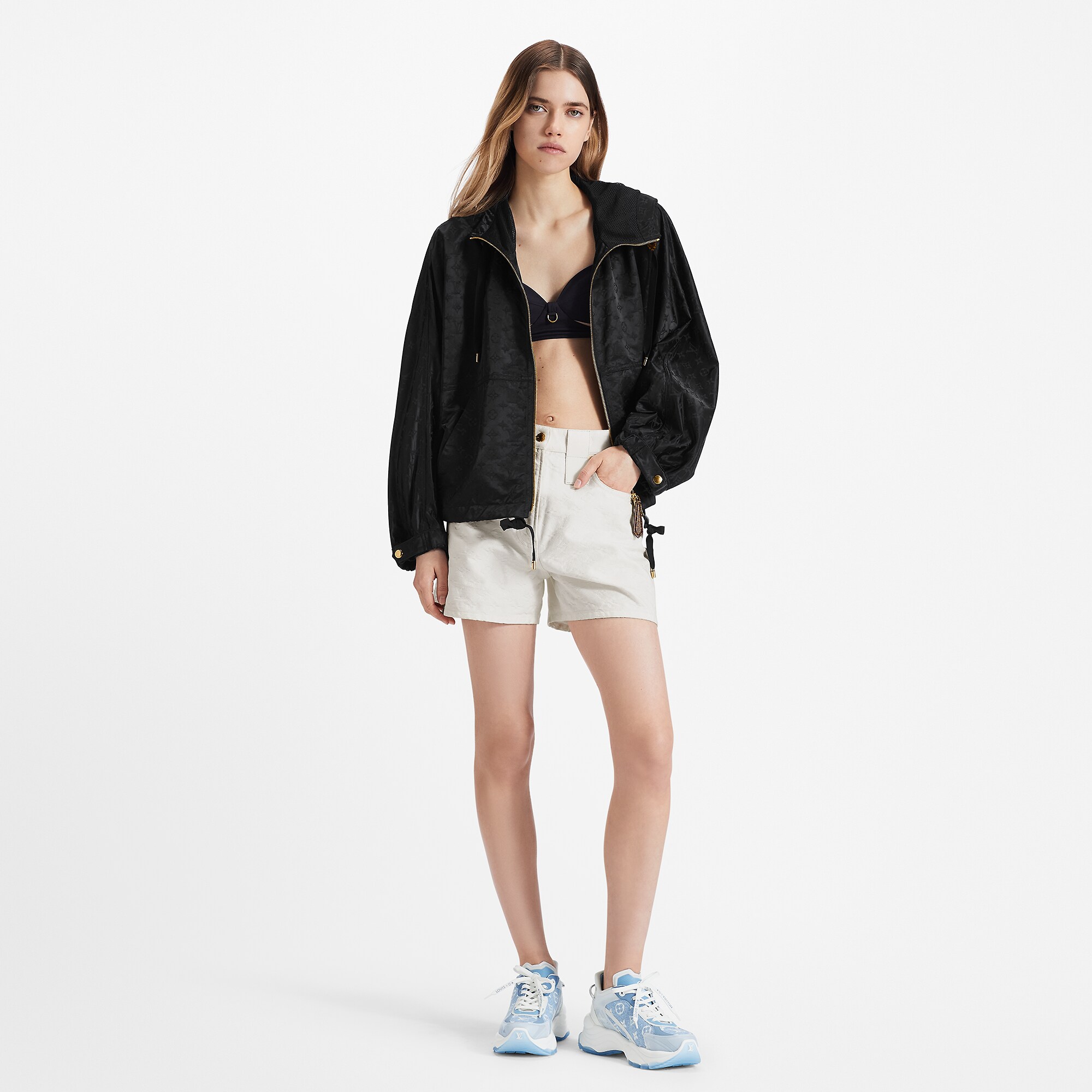 Louis Vuitton LV Run 55 Sneaker Monogram denim Blue 1AB39N