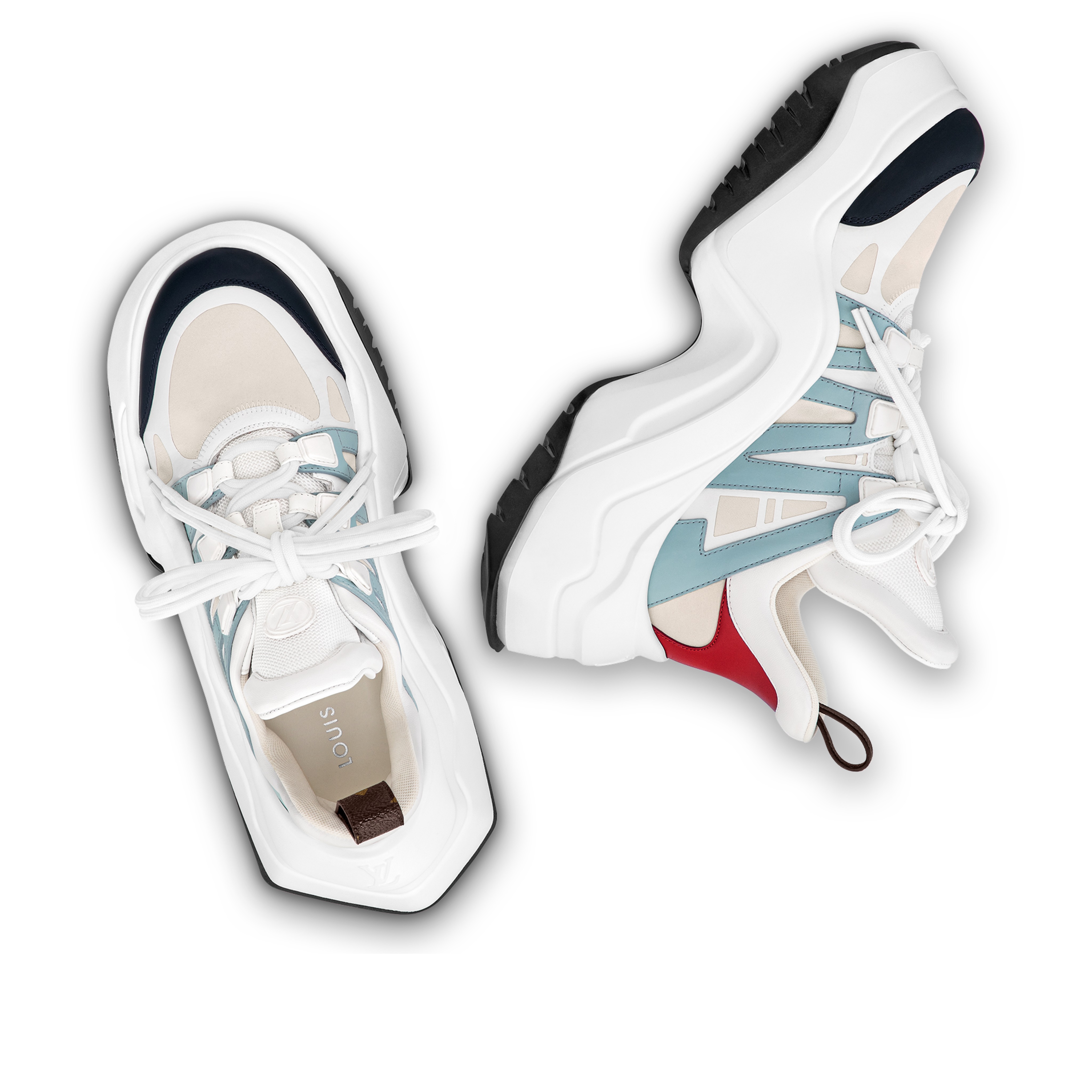 Louis Vuitton LV Archlight 2.0 Platform Sneaker Blue Gray 1ABIHW