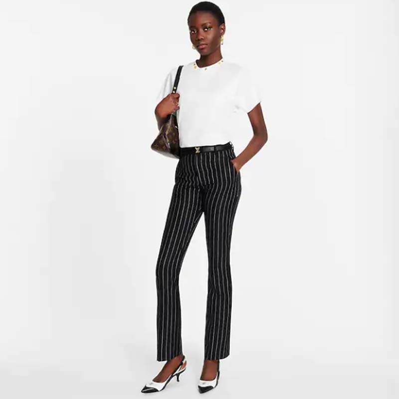 Louis Vuitton Women Archlight Slingback Pump White Technical Satin Calf Leather