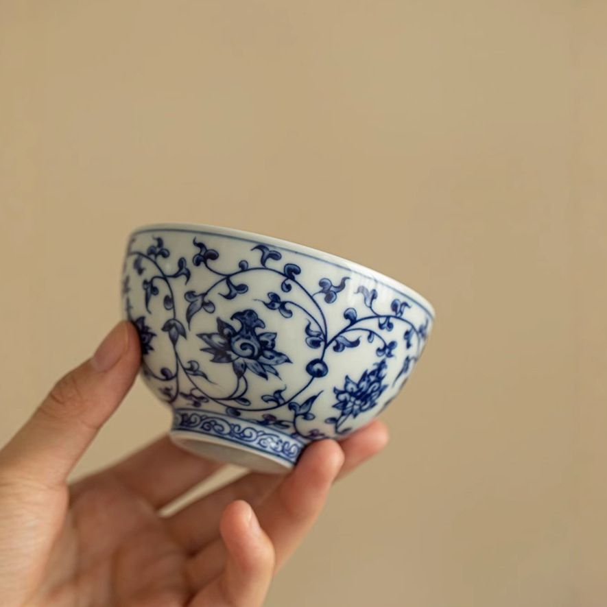 Chan Zhi Lian Handcrafted Porcelain Tea Cup for Personal Use