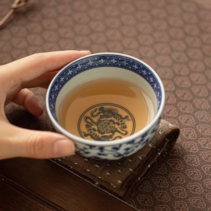 Chan Zhi Lian Handcrafted Porcelain Tea Cup for Personal Use