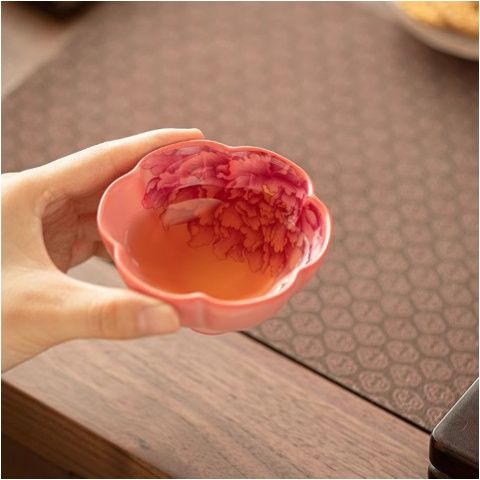 Guo Se Tian Xiang Handcrafted Song Dynasty Ru Kiln Tea Cup