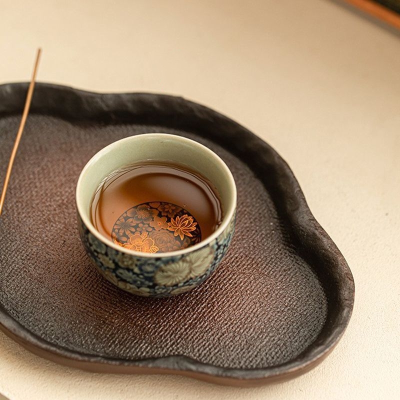 Fan Hua Ru Kiln Floral Porcelain Tea Cup