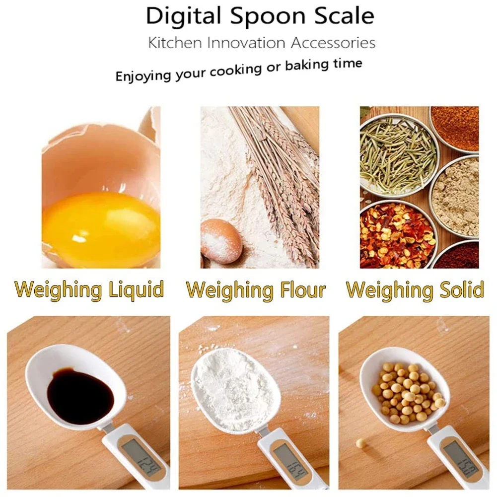 Electronic Kitchen Scale 500g 0.1g LCD Digital Measuring Food Flour Digital Spoon Scale Mini Kitchen Tool for Milk Coffee Scale