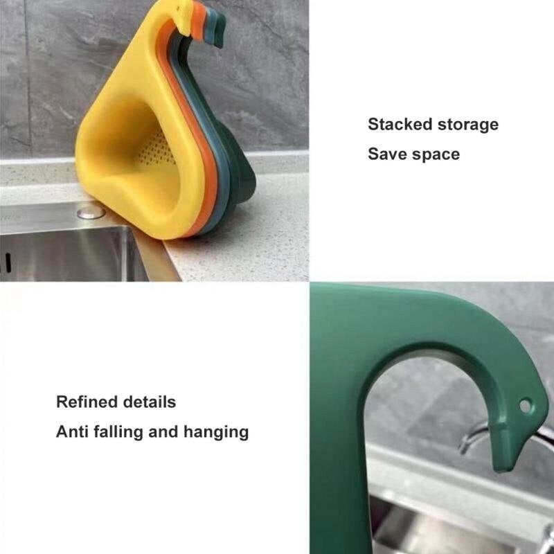 🔥Last Day Save 40% 0FF - Kitchen Sink Drain Basket Swan Drain Rack