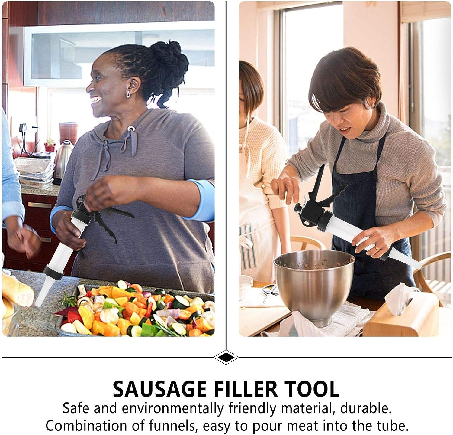 Manual Sausage Maker - Kitchen Meat Stuffing Tool