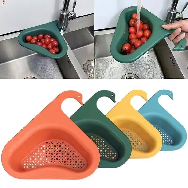 🔥Last Day Save 40% 0FF - Kitchen Sink Drain Basket Swan Drain Rack