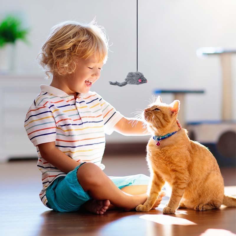 🎅Christmas Hot Sale🔥🔥)Hanging Door Bouncing Mouse Cat Toy(BUY 2 GET 1 FREE)