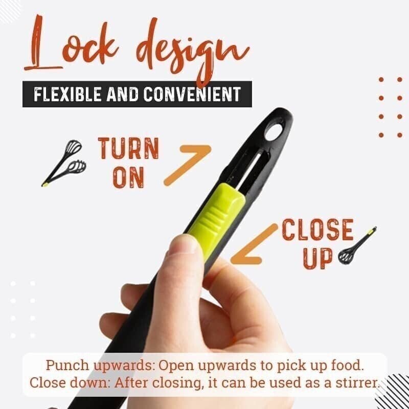 (New Year Promotion- SAVE 48% OFF)Kitchen Tongs Egg Whisk🔥BUY MORE SAVE MORE🔥