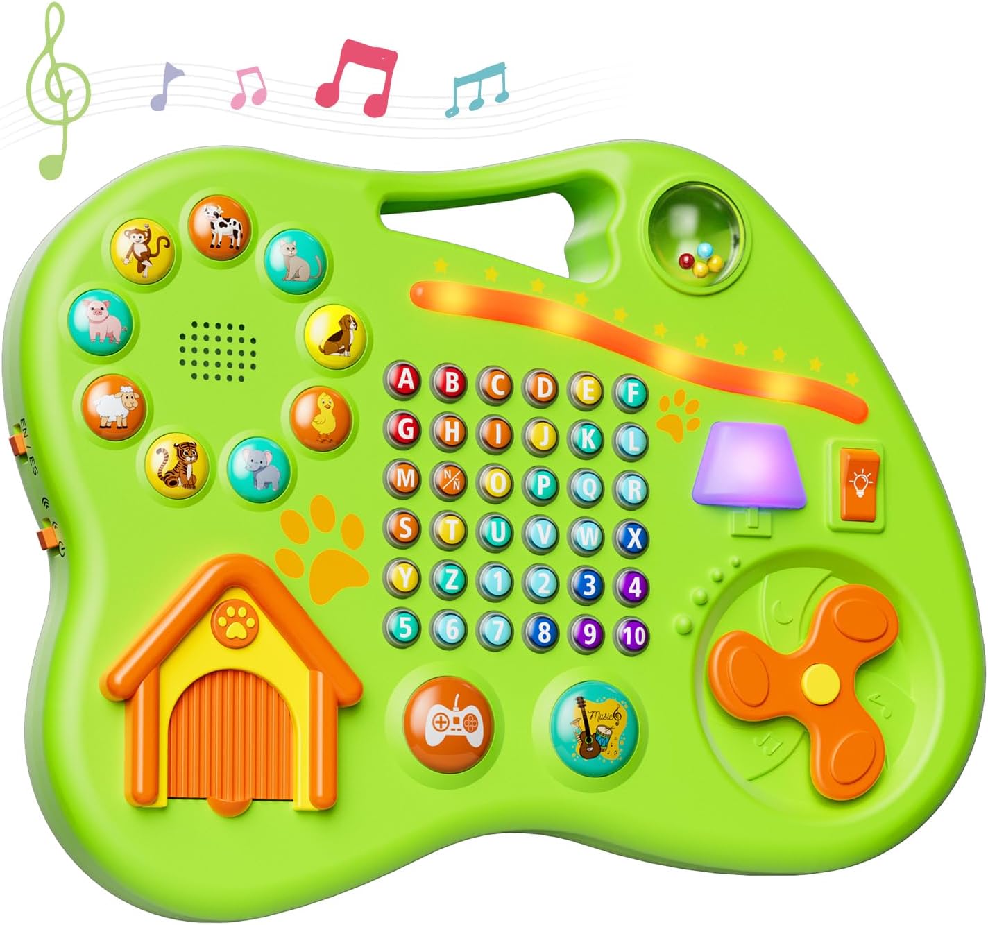 9-in-1 Bilingual Learning Toys for Toddlers 1-3, Montessori Educational Toy for 1-2 Year Old Girl Boy, Musical Baby Toy 6-12-18 Month Age, First Christmas 1st Birthday Gifts for 1+ Year Old