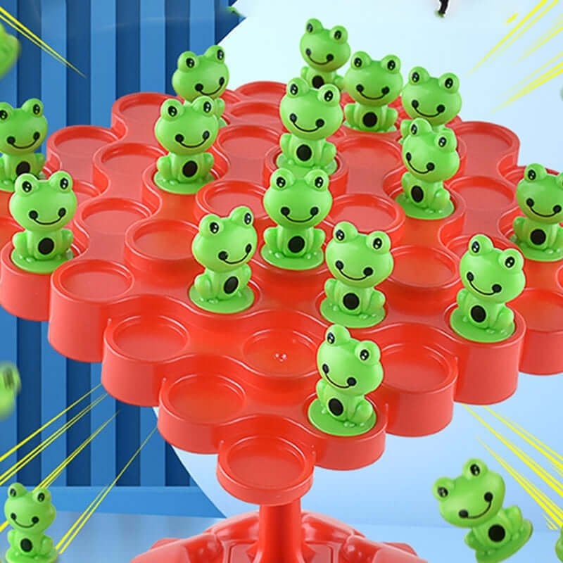 🔥Last Day Promotion 49% OFF🔥 Frog Balance Tree Double Play Parent-child Interactive Puzzle Toys