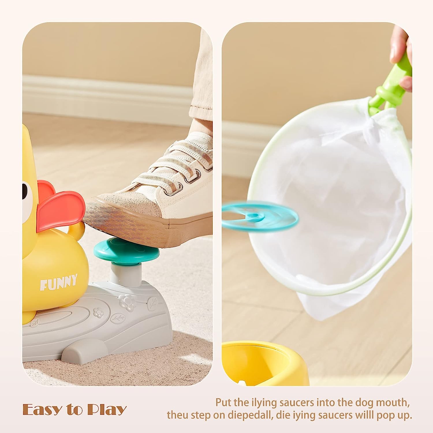 Flying Discs Launcher Toys