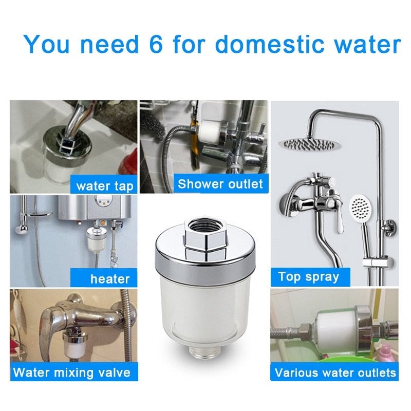 Universal Faucet Filter For Kitchen Bathroom Shower