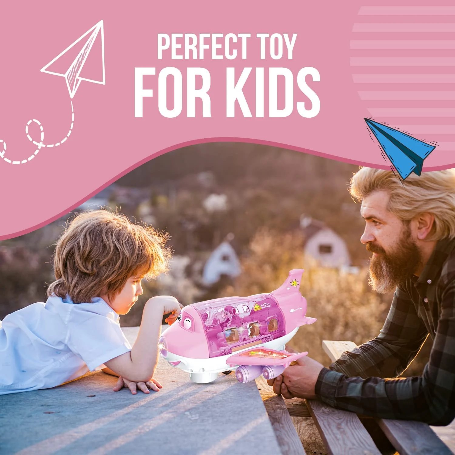 (🎁Children's Day Sale-47% OFF) 360° Rotating Electric Toy Plane ✈