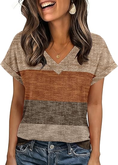 Women's Summer Rolled-Up Short-Sleeve V-Neck Shirt Set - Casual, Formal, and Business Shirt Suit