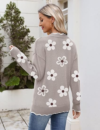 Women's 2025 Autumn V-neck Sweater, Casual Long-sleeved Lightweight Ribbed Knit Pullover, Casual Formal Top