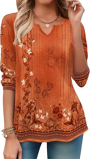 Women's long-sleeved shirts, autumn V-neck tops, casual formal shirts, bohemian-style belted tops, business uniforms, and school uniforms.