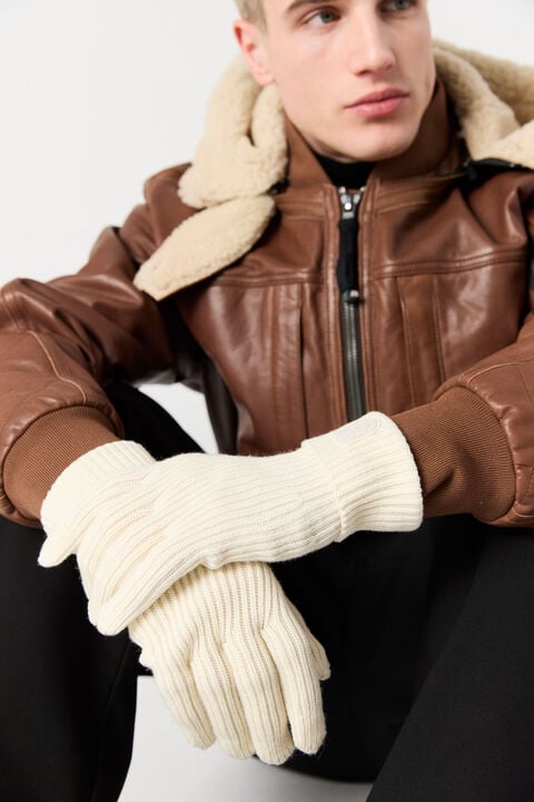 PLAIN - MERINO WOOL GLOVES